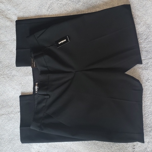 Express Columnist Barely Boot Mid Rise Black Pant 12 Short NWT - Picture 7 of 11